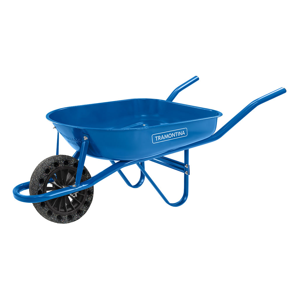Carretilla Metal Azul 50l Rueda Maciza Tramontina 77704/232 - imagen 1