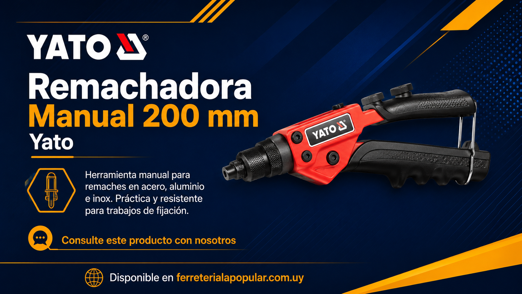 Remachadora Manual Yato 200 mm