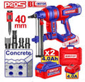 CLAVADORA 20V C/BAT 2X4AH P/CONCR. 40MM EMTOP - imagen 1
