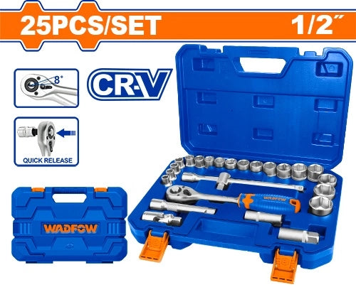SET 25 DADOS Y CRIQUE 1/2" WADFOW - imagen 2