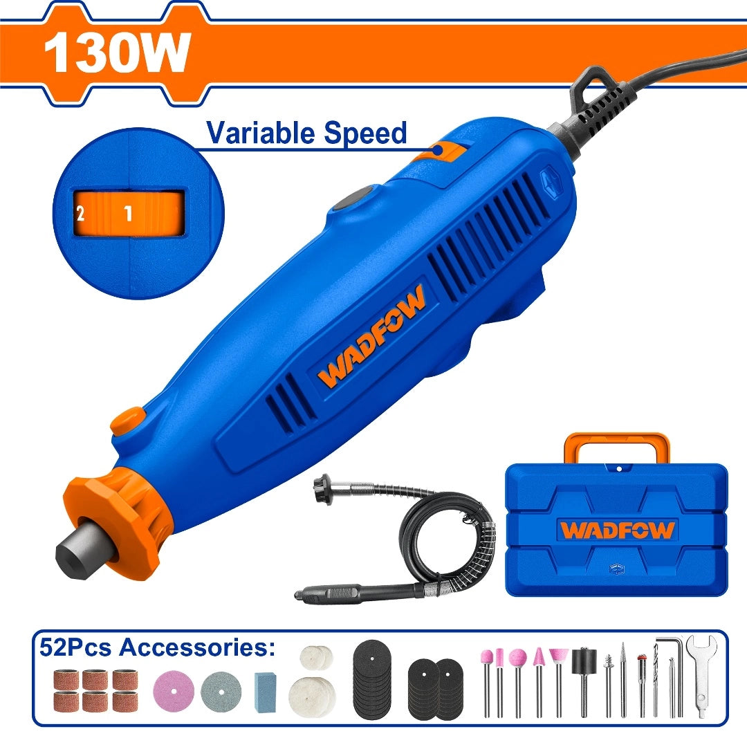 MINI TORNO ELECTRICO 130W C ACCESORIOS WADFOW - imagen 1