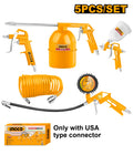 KIT COMPRESOR PLASTICO 5PCS INGCO - imagen 1