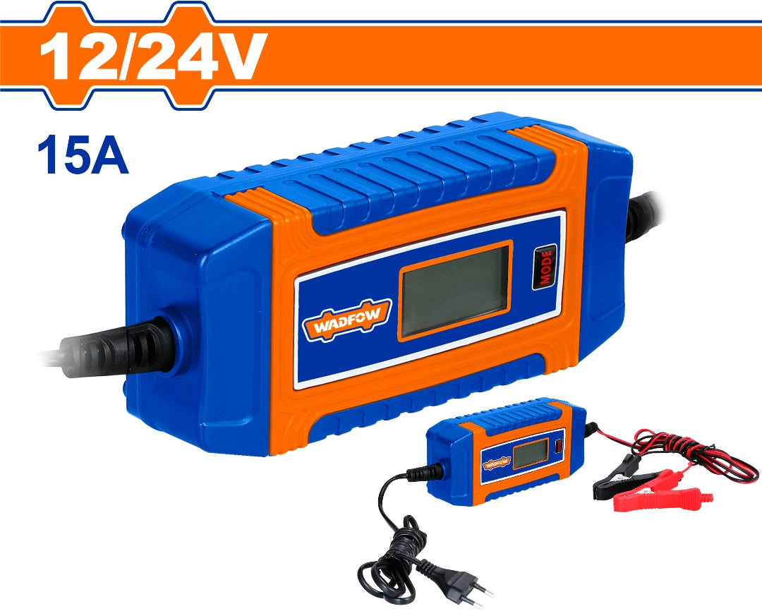 CARGADOR BATERIAS 12/24V 15A WADFOW INGCO - imagen 1