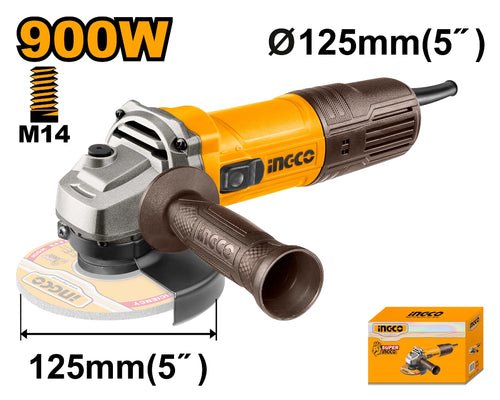 AMOLADORA ANGULAR 5" 900W INGCO - imagen 2