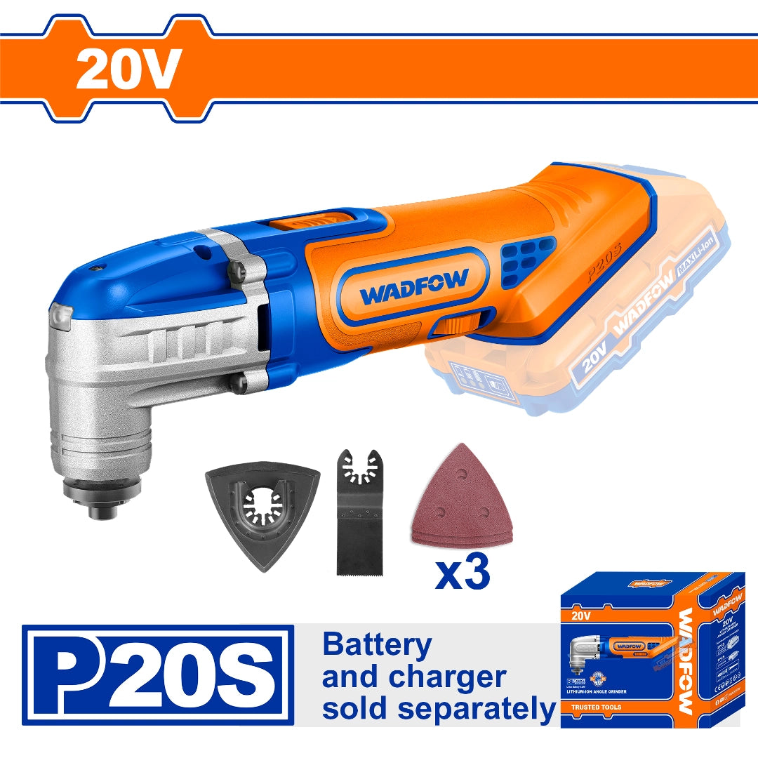 HERRAMIENTA MULTIFUNCION A BATERIA 20V BATERIA SIN BAT SIN CARG WADFOW - imagen 2