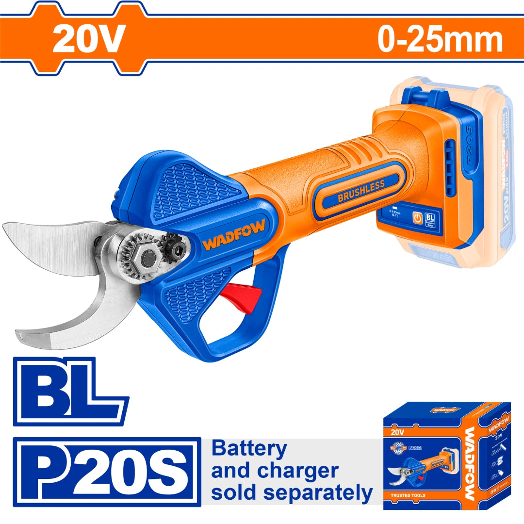 TIJERA DE PODA A BATERIA 20V 0-25MM WADFOW SIN CARG SIN BAT - imagen 2