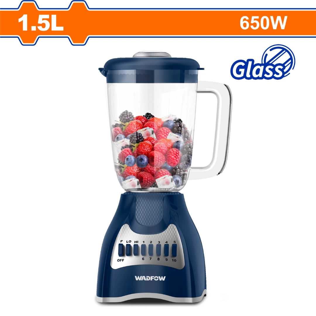 LICUADORA 1.5L 650W JARRA DE VIDRIO 10 VELOCIDADES WADFOW - imagen 2