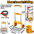 CARRO DE CARGA PLEGABLE P/ VALIJAS PLASTICAS INGCO APILABLE 130KG INGCO - imagen 1