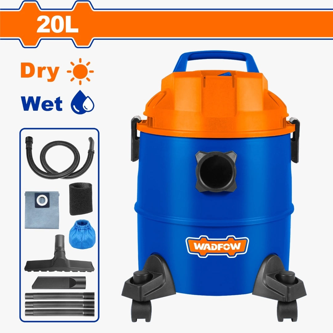 ASPIRADORA 20LT TACHO PLASTICO SECO HUMEDO