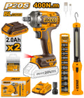 SUPER COMBO A BATERIA LLAVE DE IMPACTO 400NM 20V