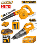 KIT A BATERÍA 20V P20S SOPLADORA + ASPIRADORA
