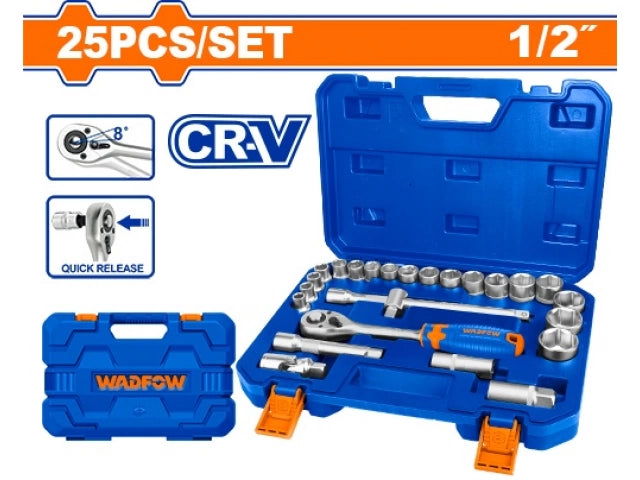 SET 25 DADOS Y CRIQUE 1/2" WADFOW - imagen 1