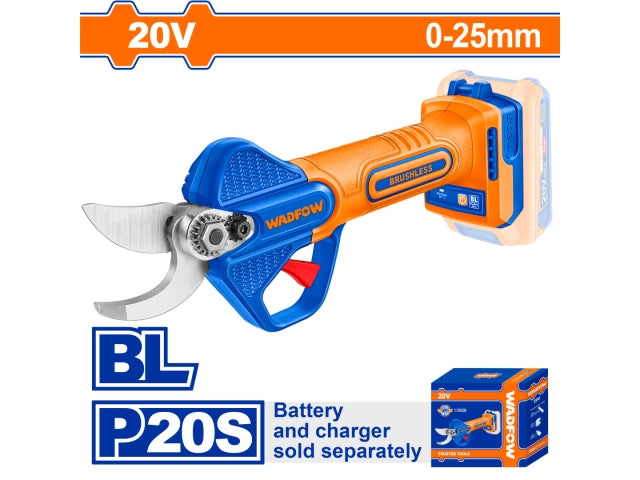 TIJERA DE PODA A BATERIA 20V 0-25MM WADFOW SIN CARG SIN BAT - imagen 1